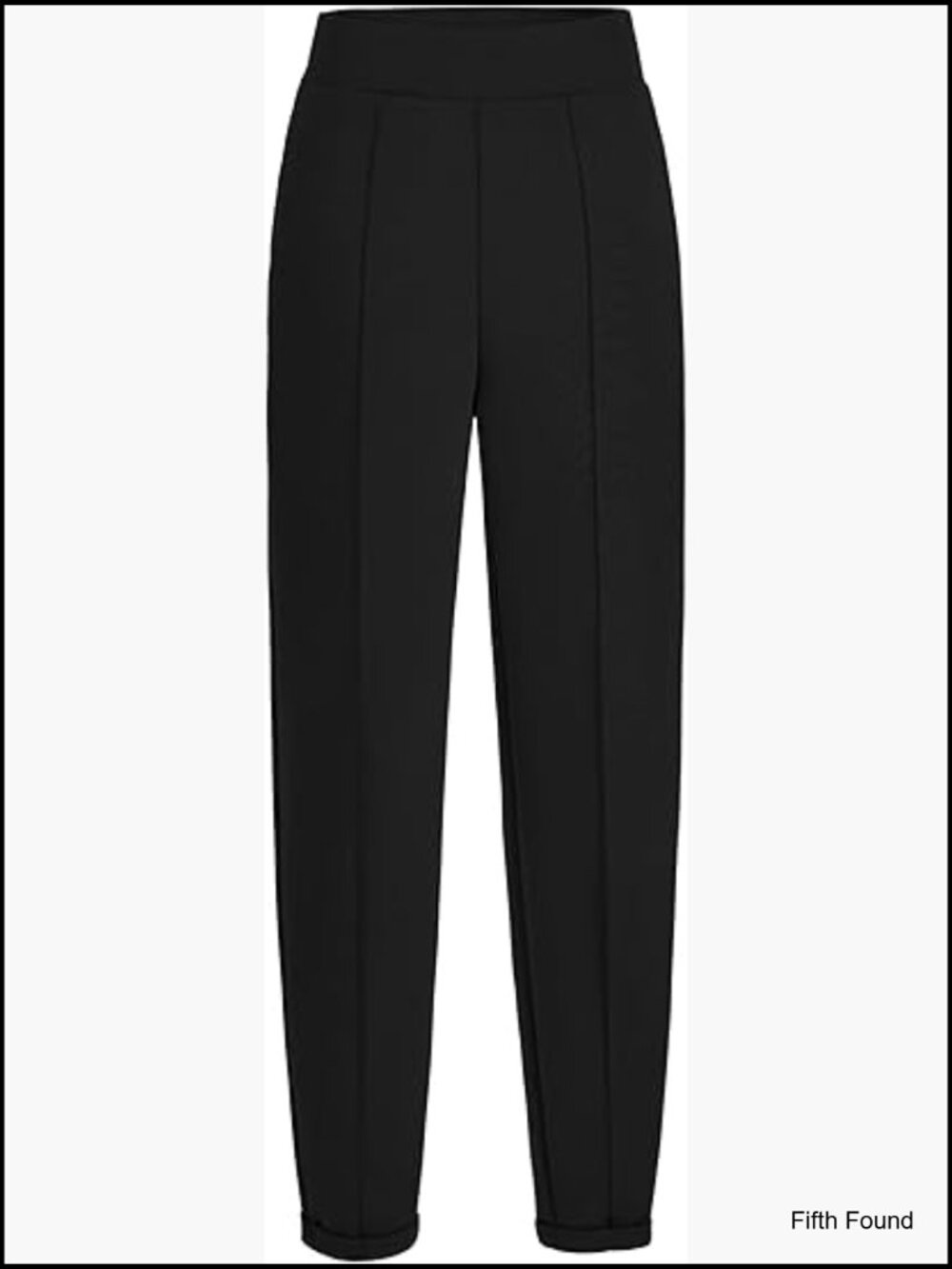 Women's High Waisted Pull On Dress Pants with Pockets Stretchy Work Trousers